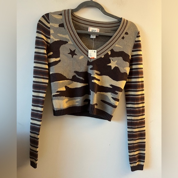 BDG Addison V Neck Ribbed Knit Sweater - Small - Picture 5 of 8